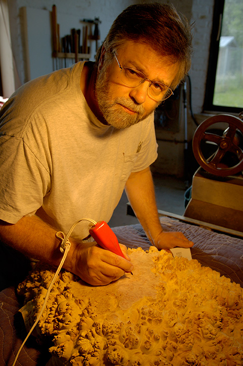 Mark Lindquist, Artist, Wood Sculptor, One of the early pioneers of the field of Woodturning / Sculpture in America.